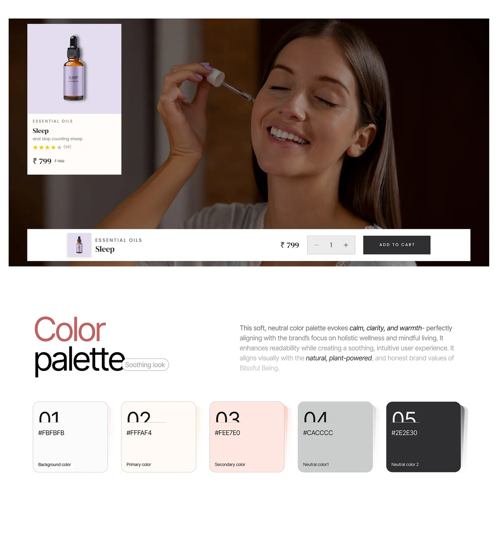 Blissful Being — wellness website by Helmsman, screen 2
