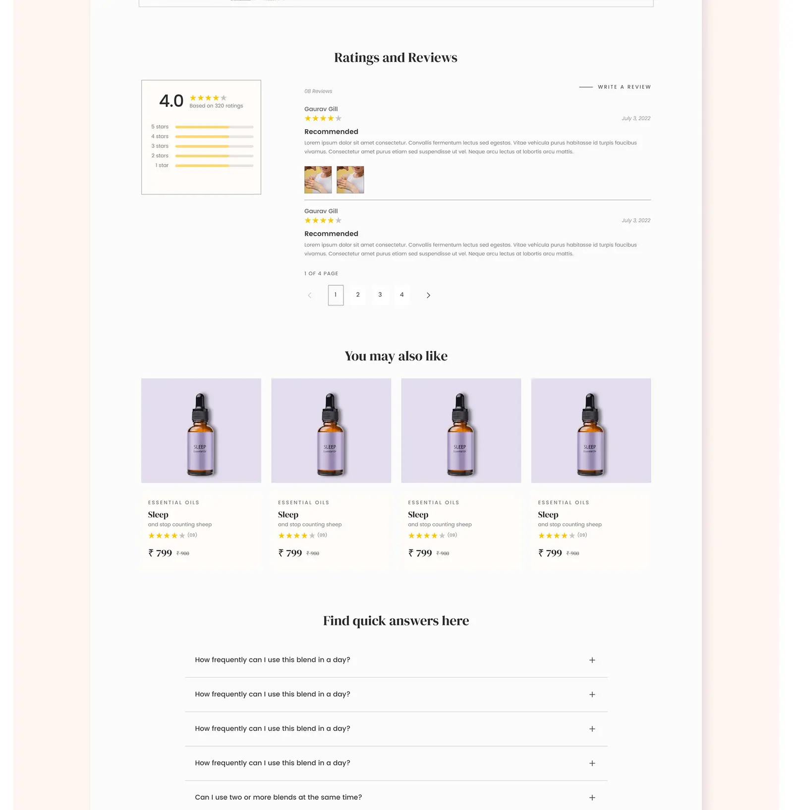 Blissful Being — wellness website by Helmsman, screen 7