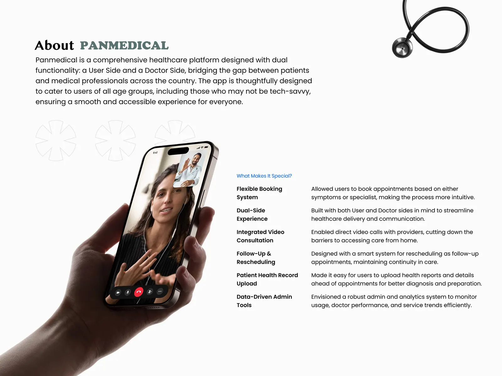 Panmedical — healthcare software by Helmsman, screen 2