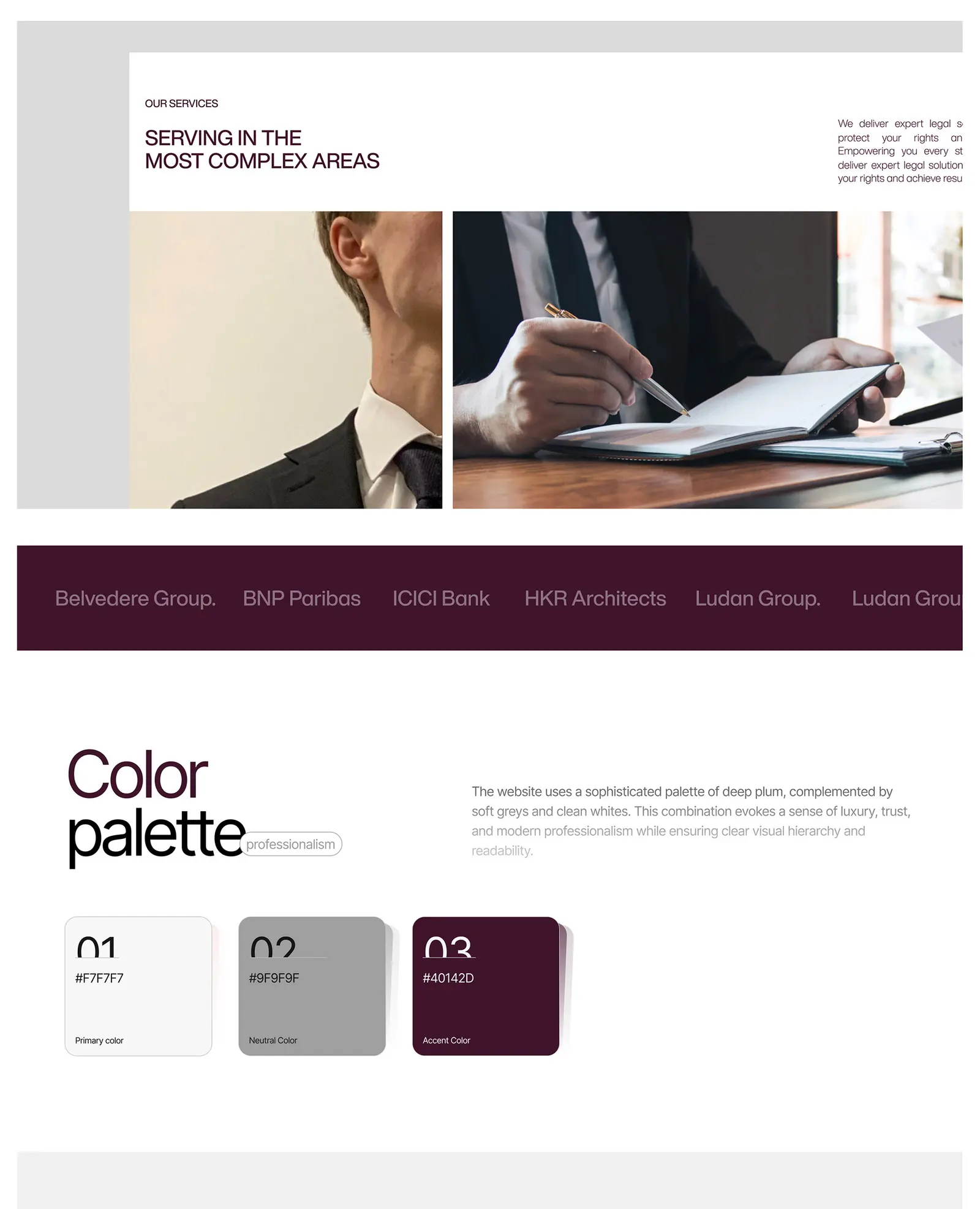 Shepherd's Knight — legal website by Helmsman, screen 2