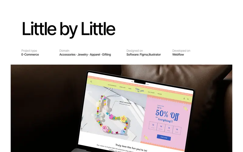 Little by Little — websites & e-commerce by Helmsman