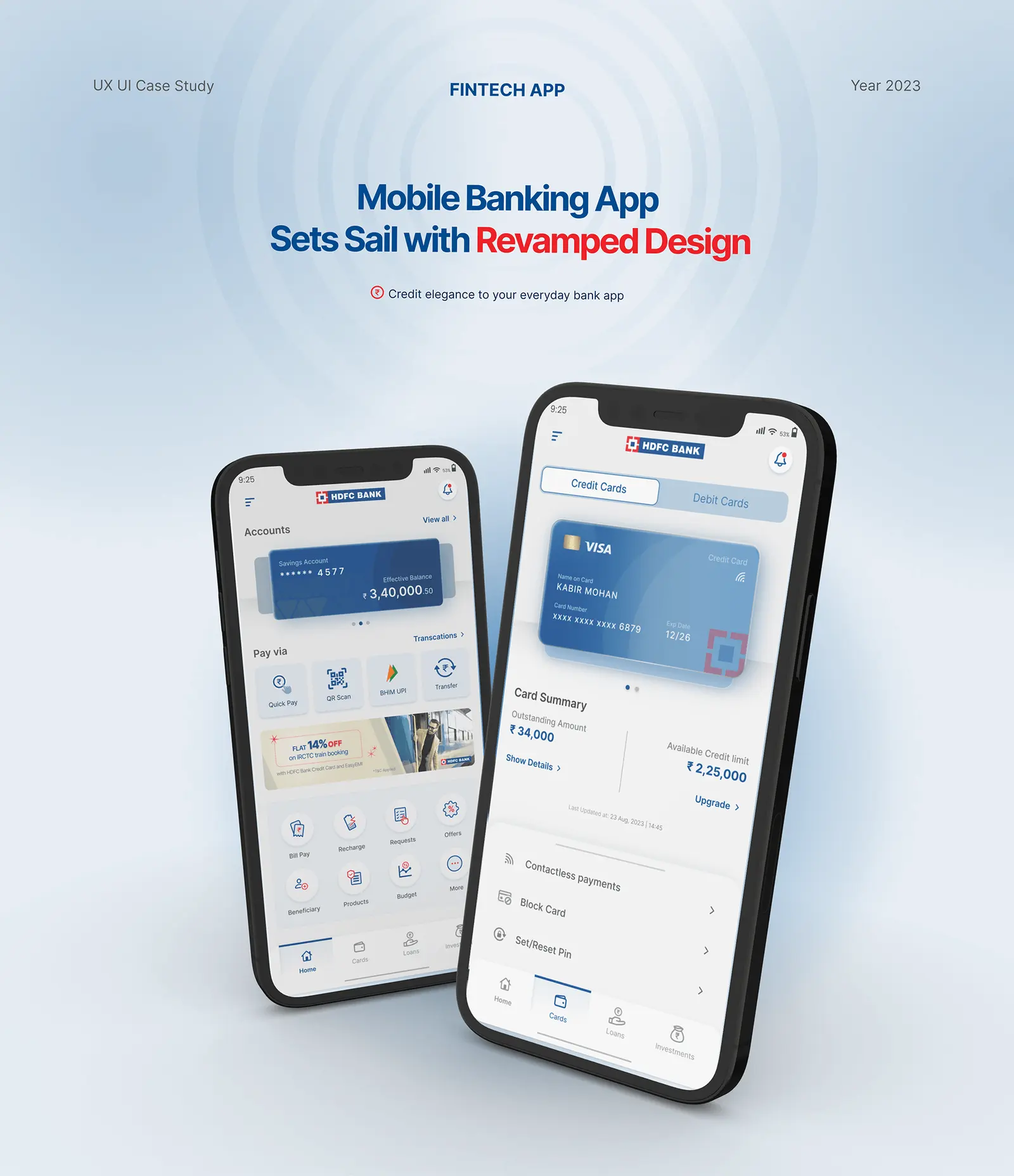 Mobile banking app — banking & finance software by Helmsman, screen 1