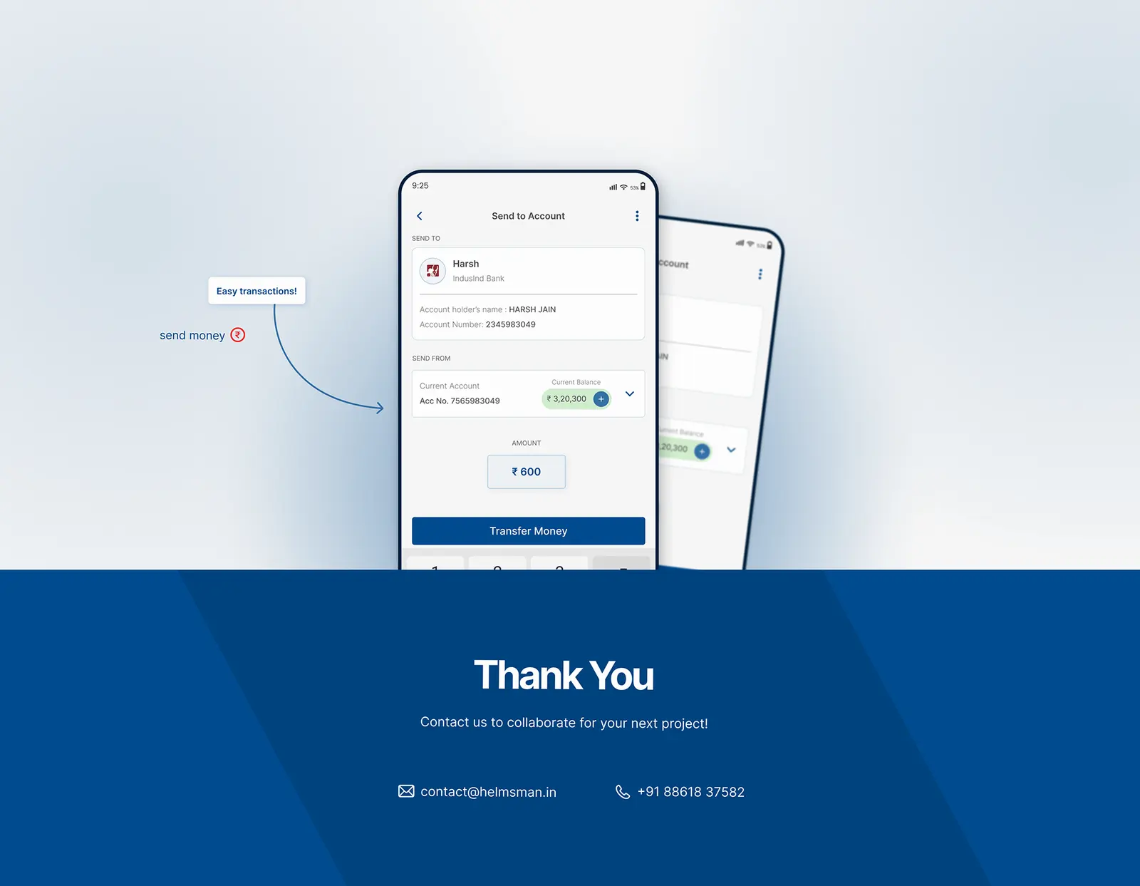 Mobile banking app — banking & finance software by Helmsman, screen 14