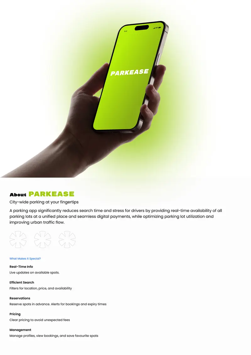 Parkease — apps & platforms by Helmsman