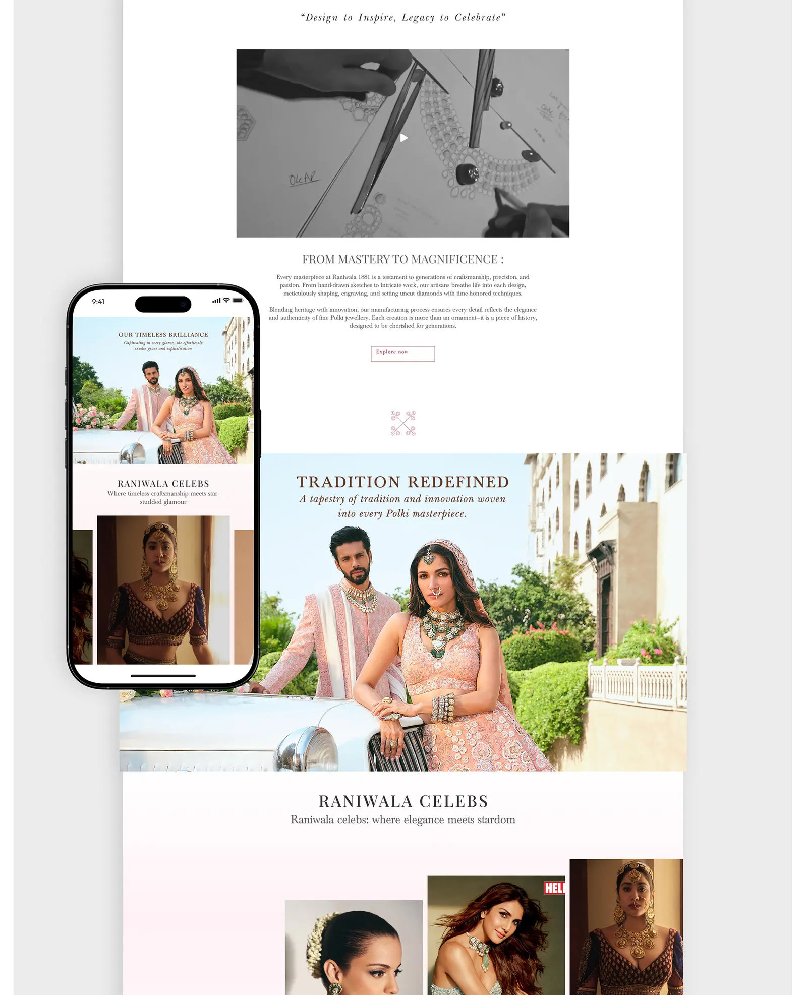 Raniwala — bridal jewellery website by Helmsman, screen 6
