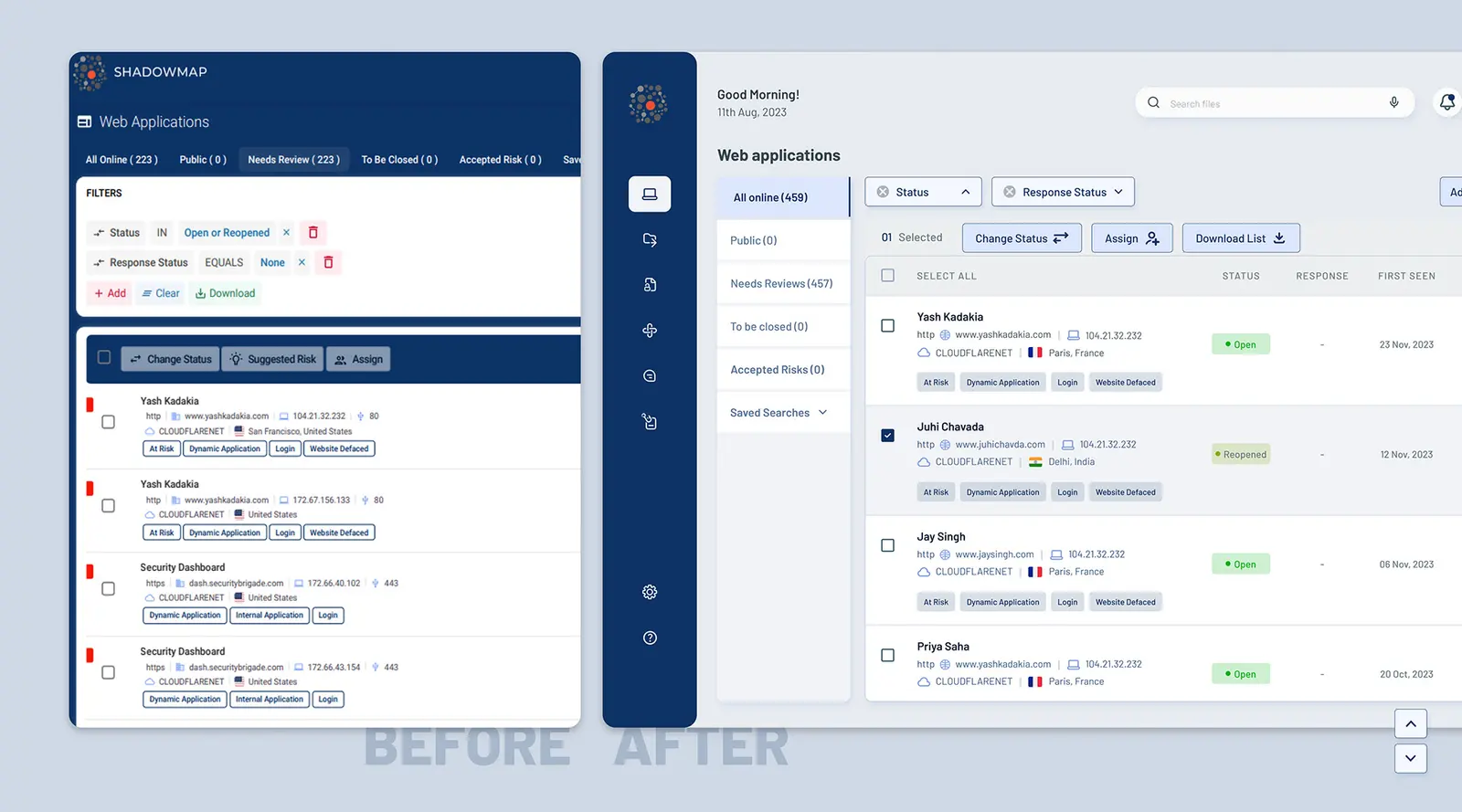 Shadow Map — cyber security software by Helmsman, screen 3