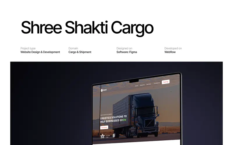 Shree Shakti Cargo — websites & e-commerce by Helmsman