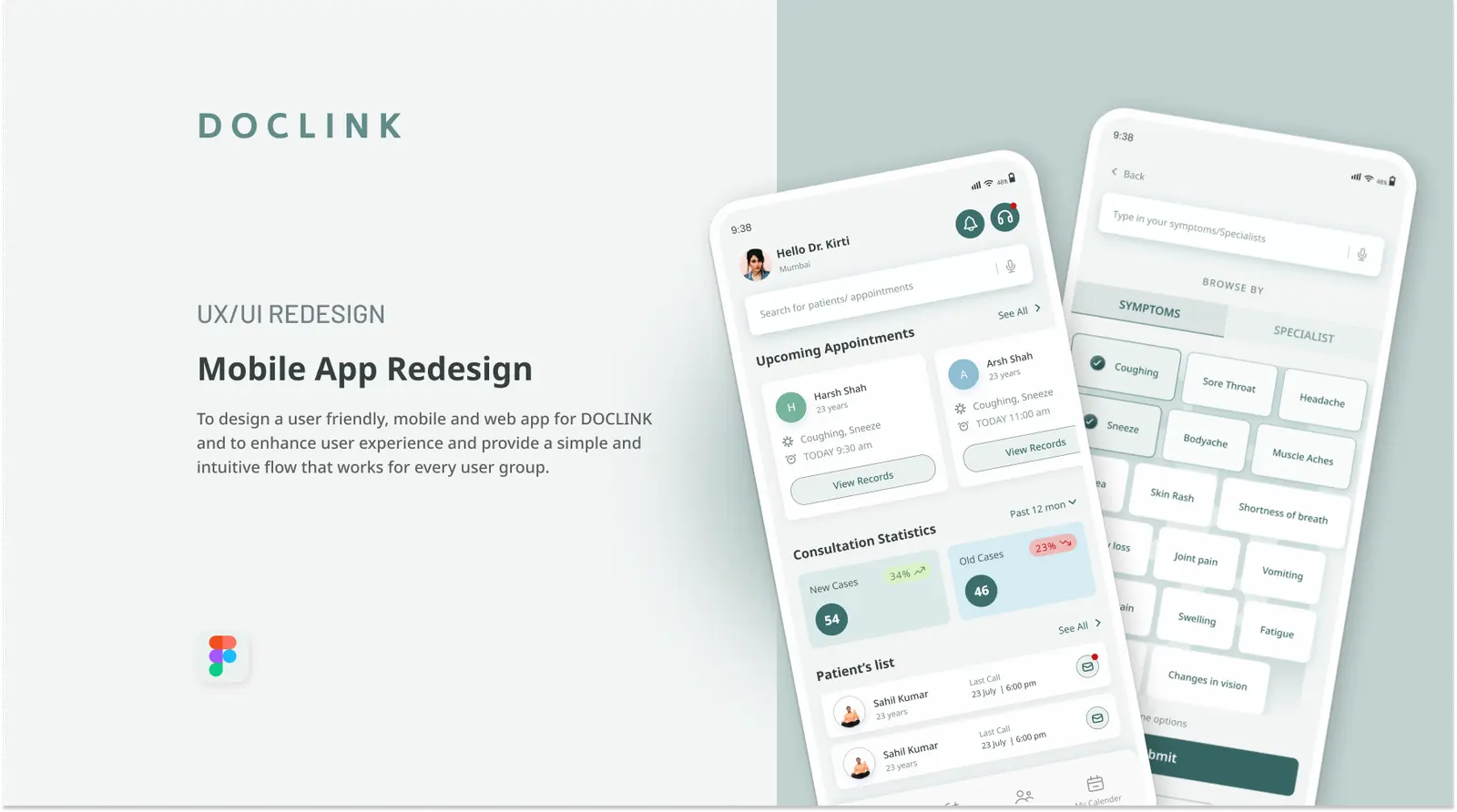 DocLink — healthcare software by Helmsman, screen 1