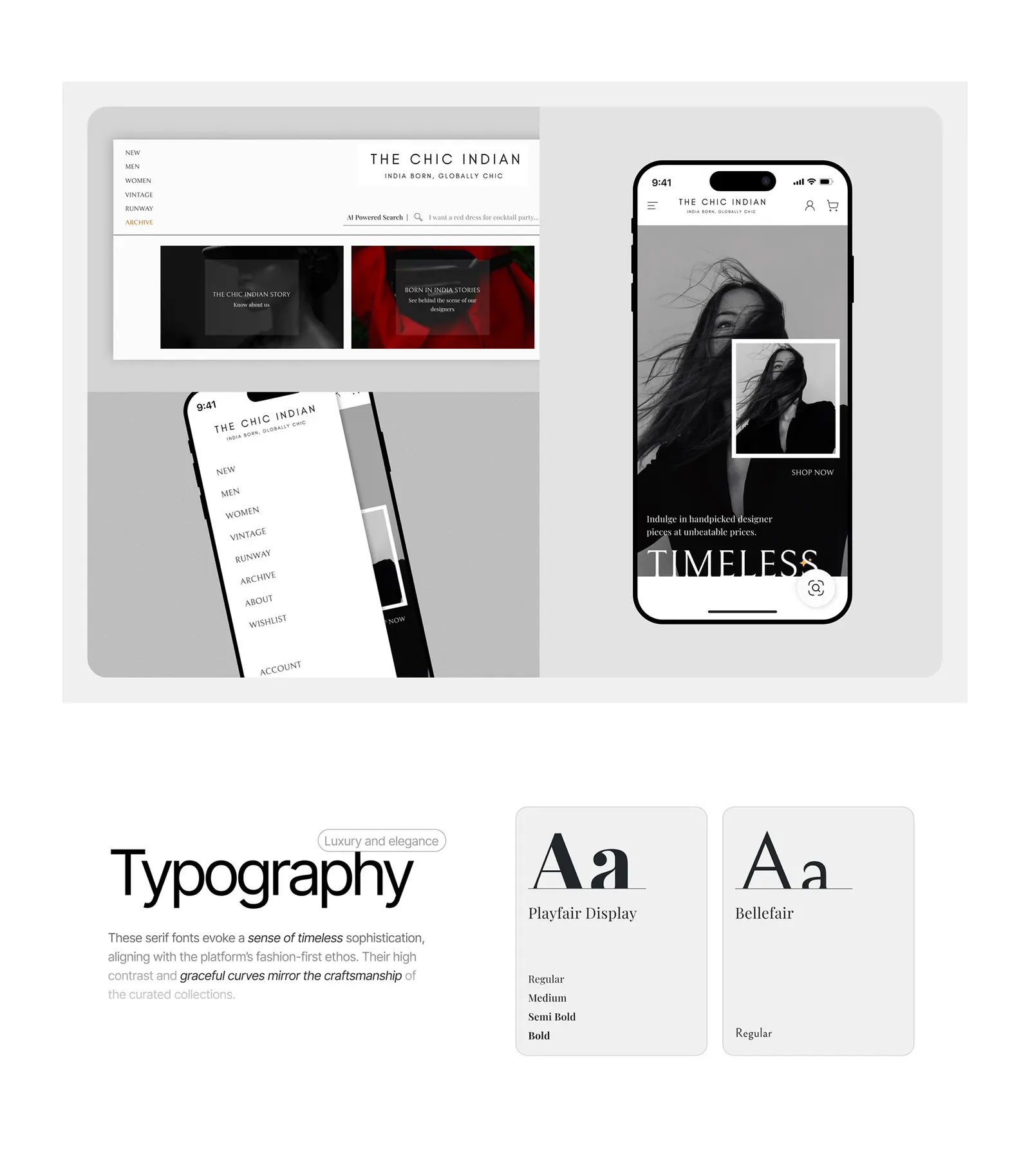 The Chic Indian — fashion website by Helmsman, screen 3