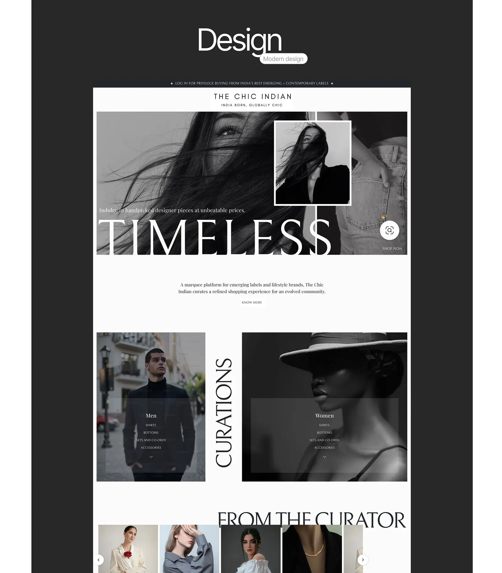 The Chic Indian — fashion website by Helmsman, screen 6
