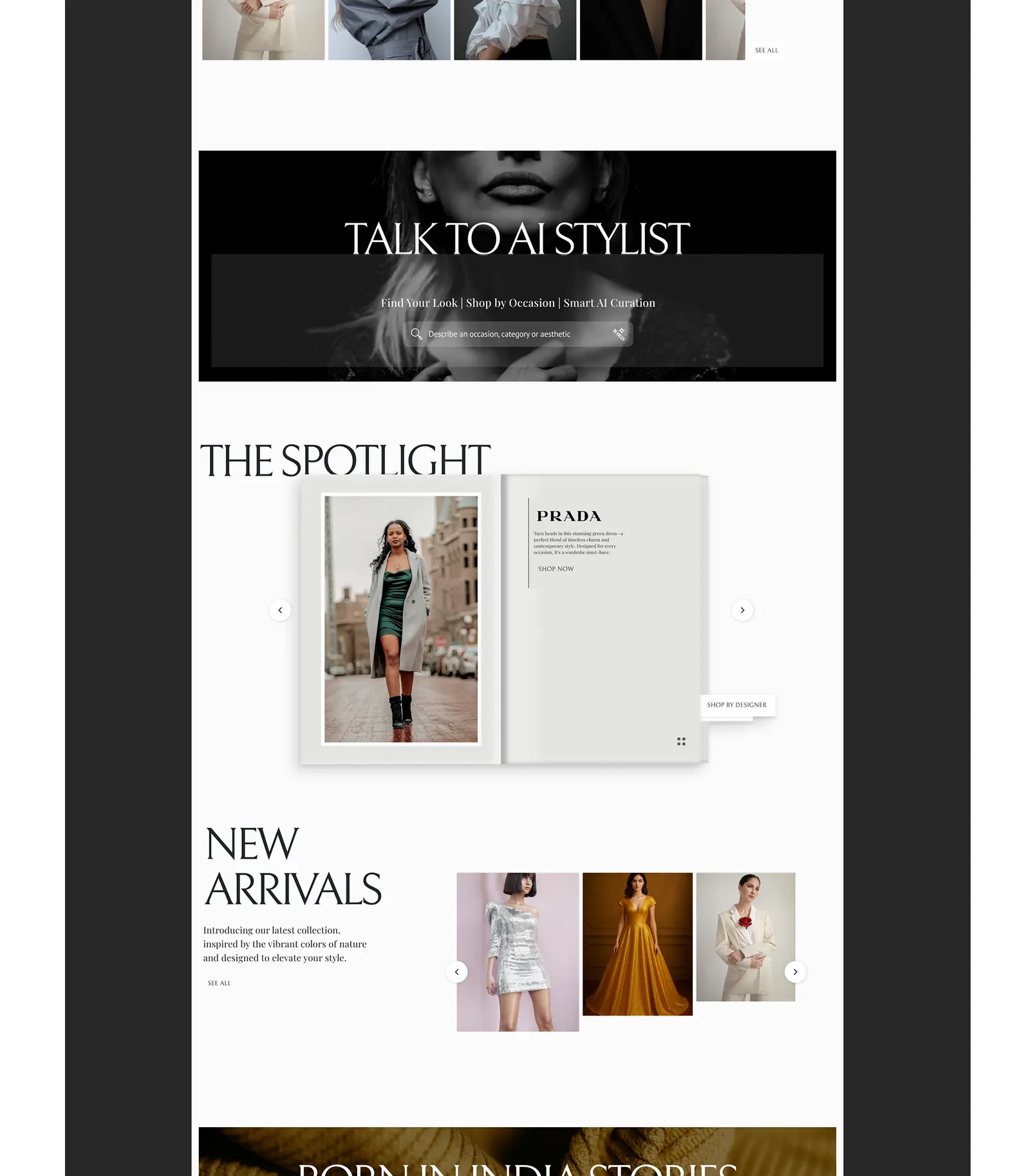 The Chic Indian — fashion website by Helmsman, screen 7