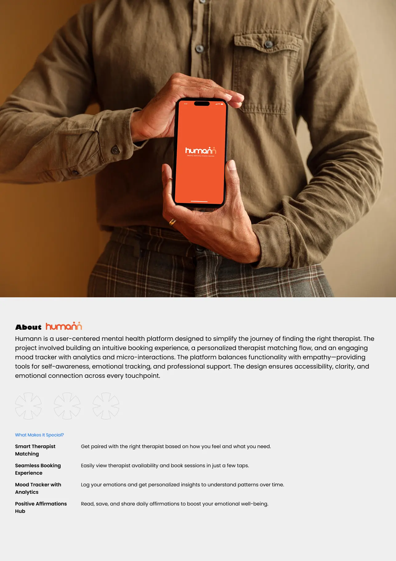One platform, three products — mental health software by Helmsman, screen 2
