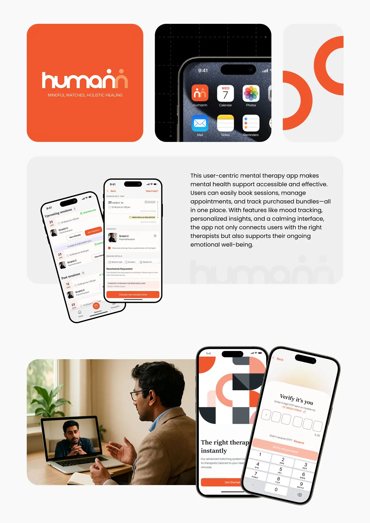 One platform, three products — mental health software by Helmsman, screen 3