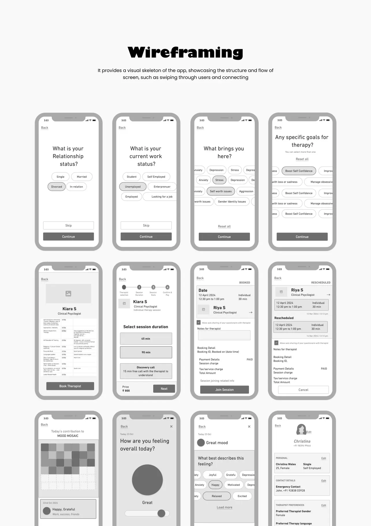 One platform, three products — mental health software by Helmsman, screen 5