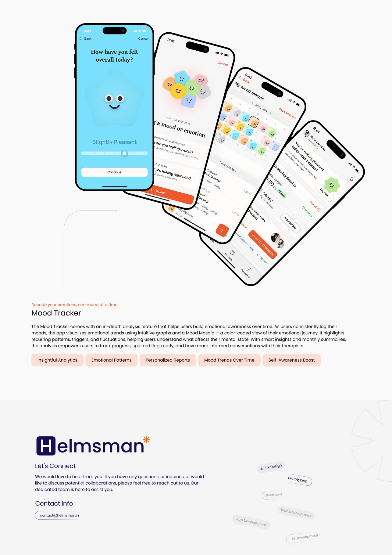 One platform, three products — mental health software by Helmsman, screen 10
