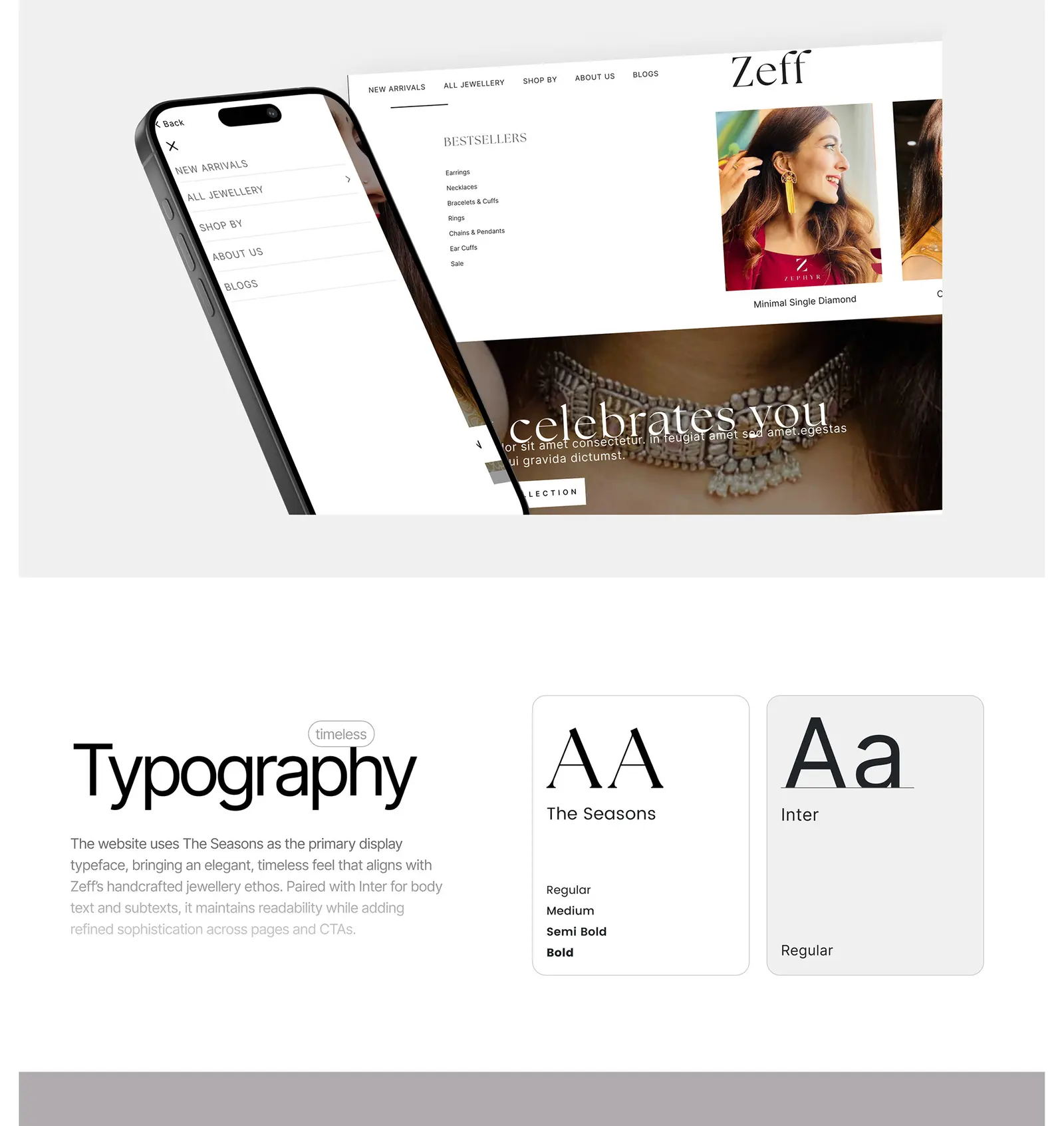 Zeff — fine jewellery website by Helmsman, screen 3