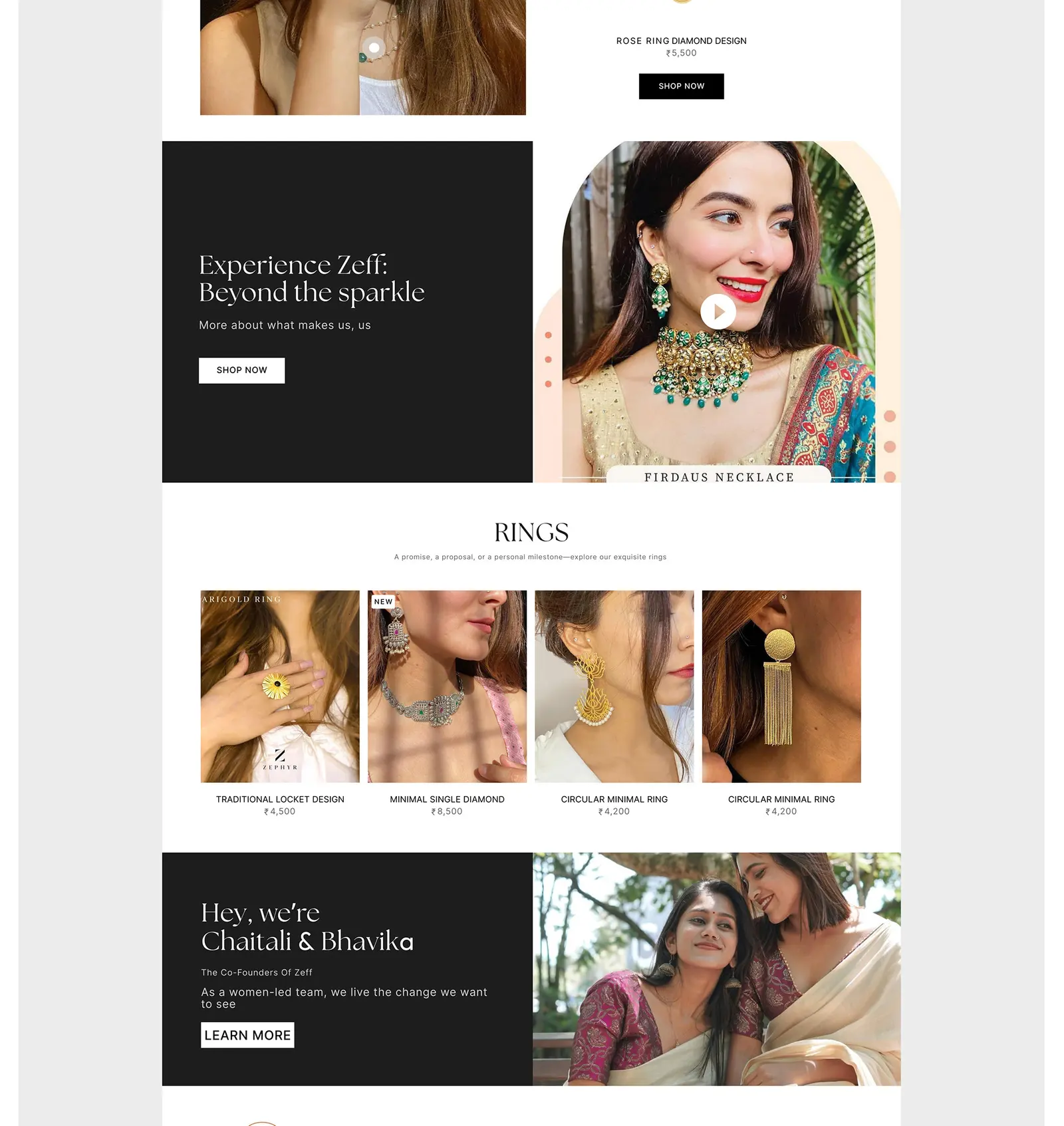 Zeff — fine jewellery website by Helmsman, screen 8